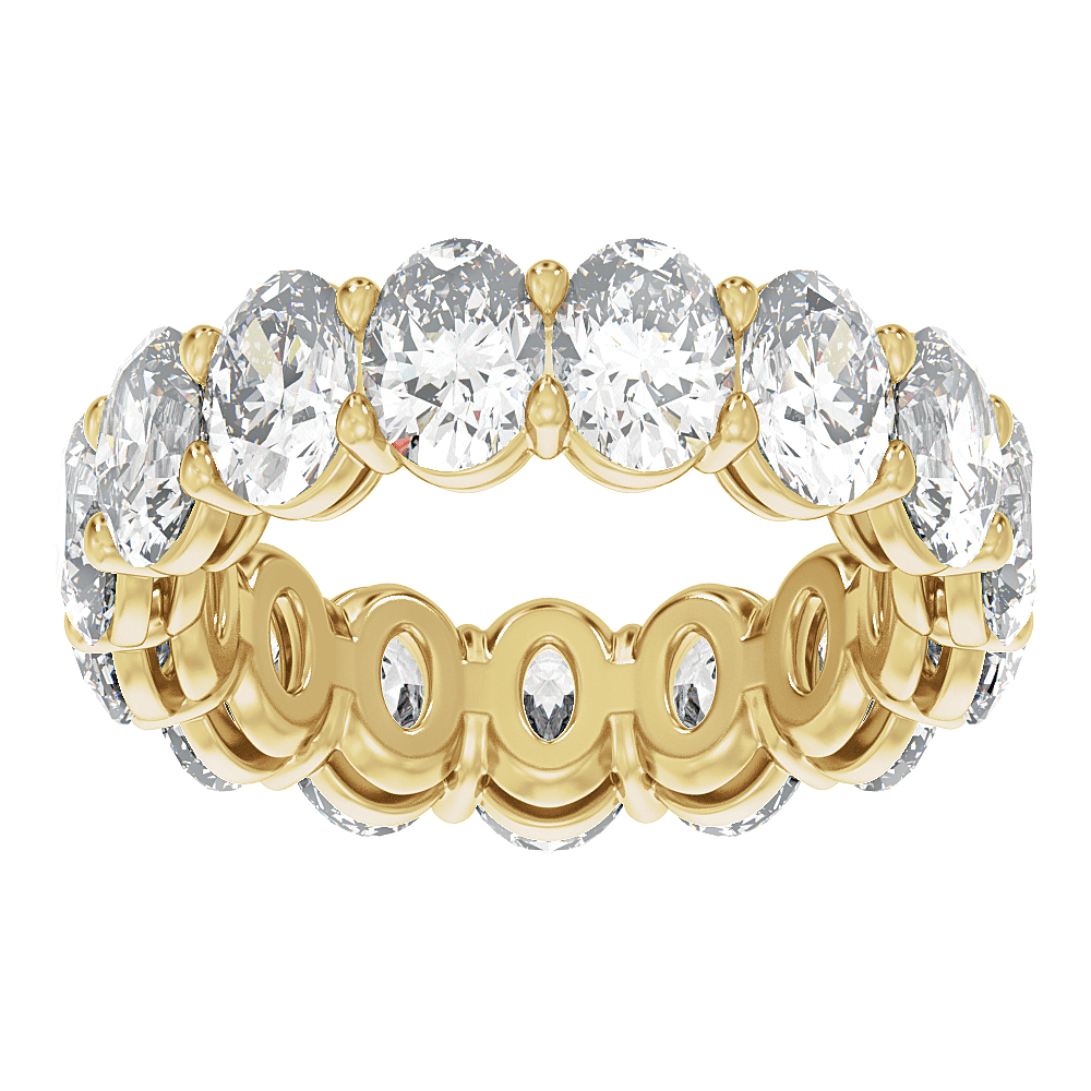 Lab Diamond Oval Eternity Band