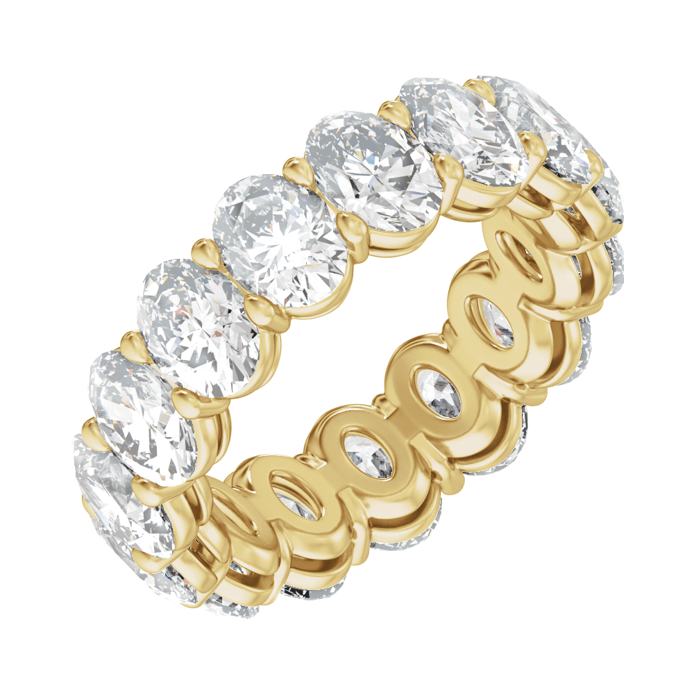 Lab Diamond Oval Eternity Band
