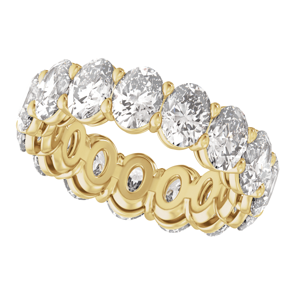 Lab Diamond Oval Eternity Band