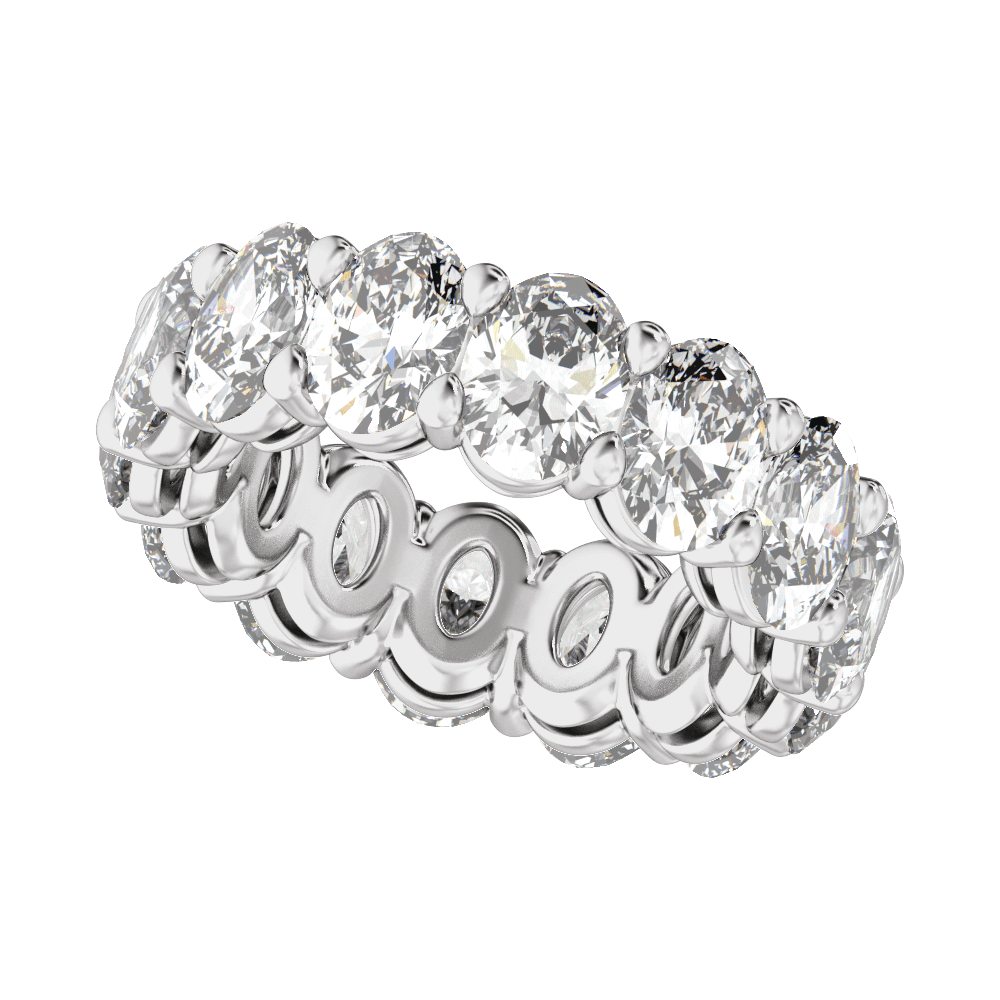 Lab Diamond Oval Eternity Band