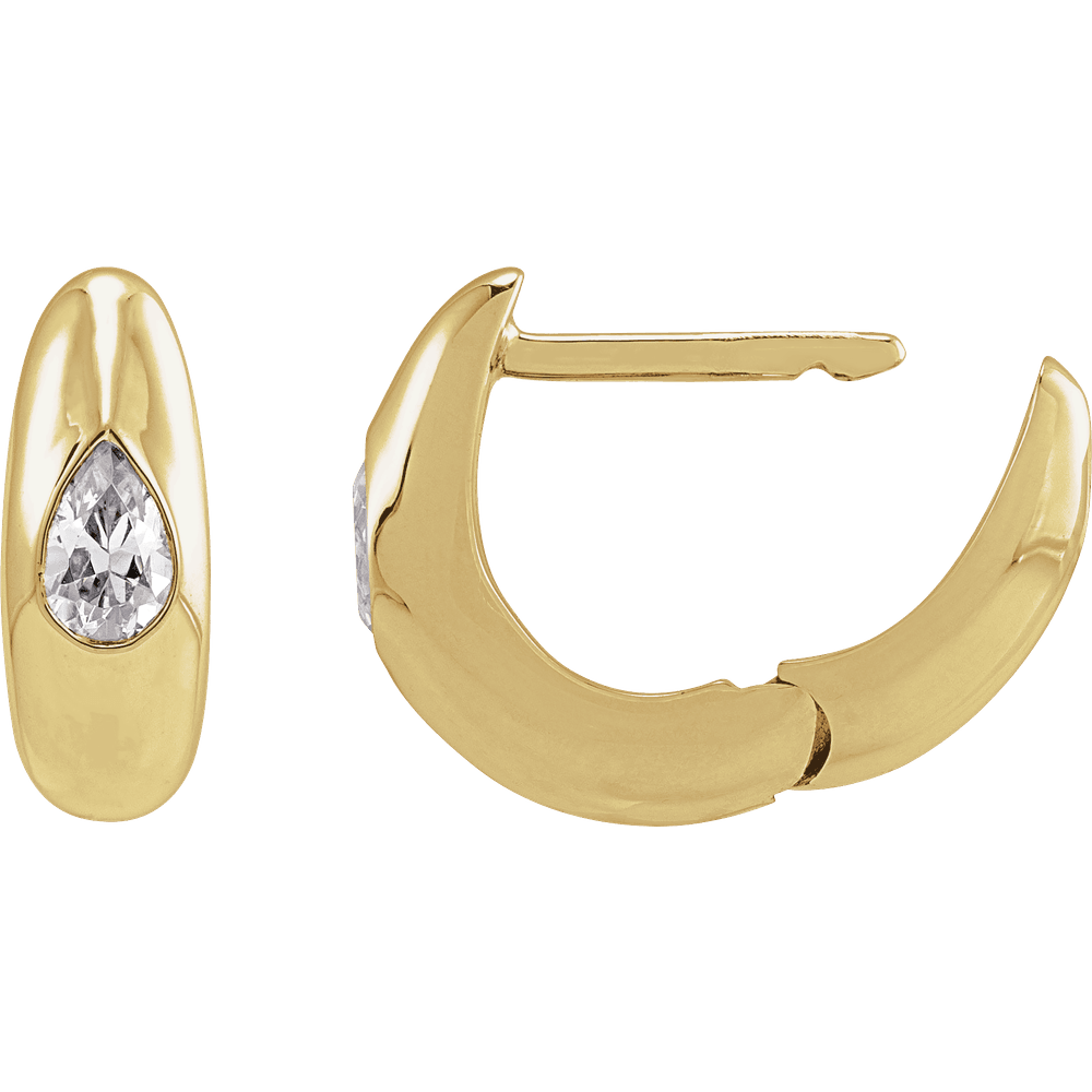 Lab Diamond Hoop Earrings