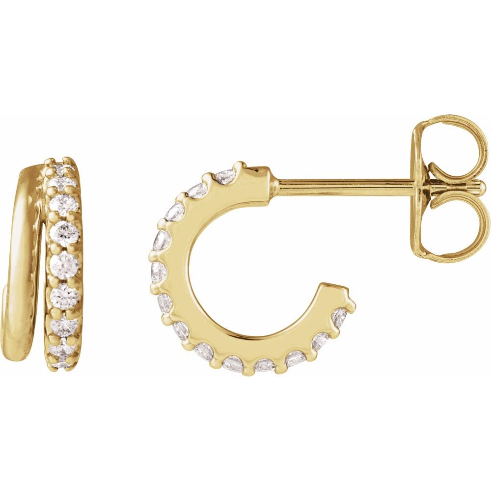 Diamond Hoop Earrings