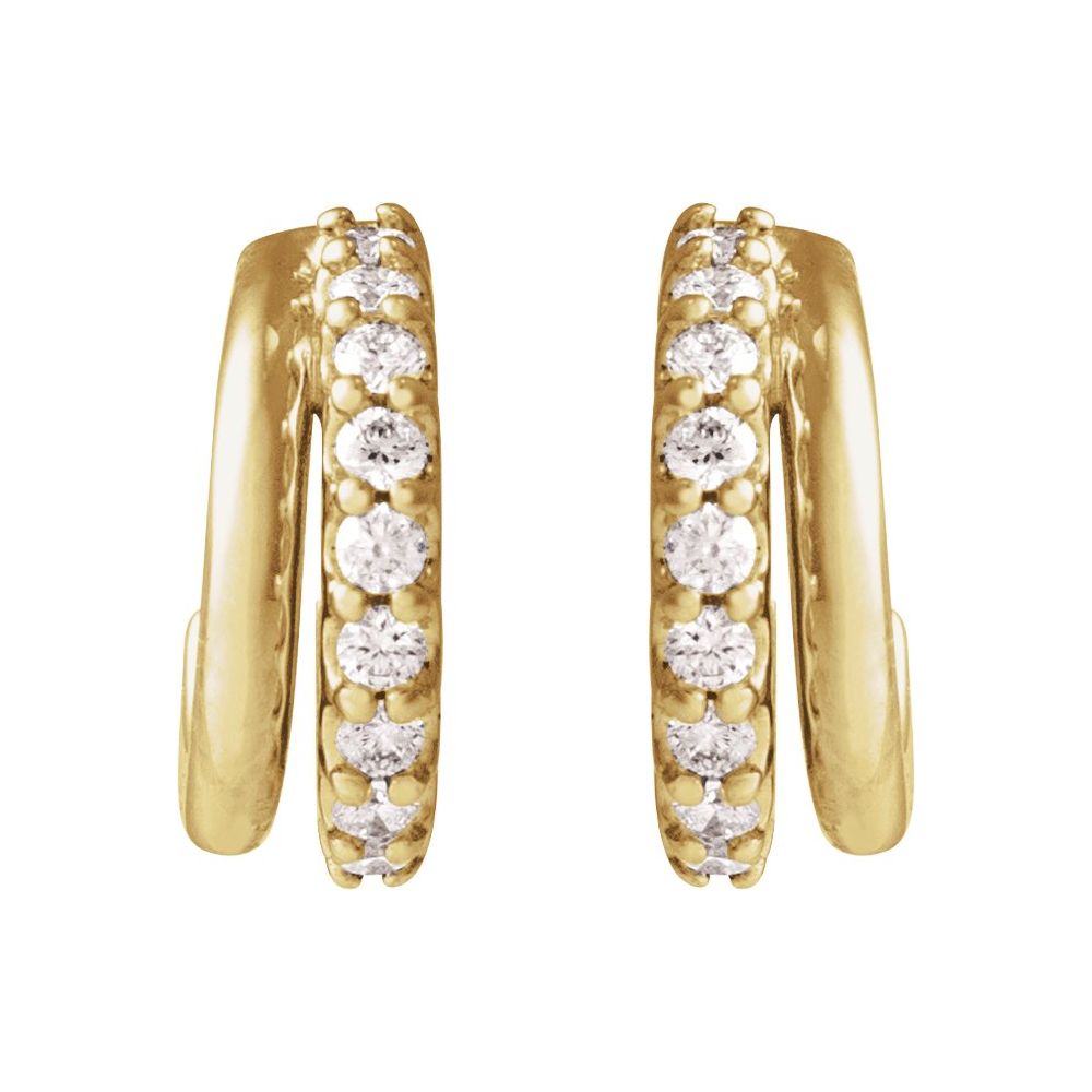 Diamond Hoop Earrings