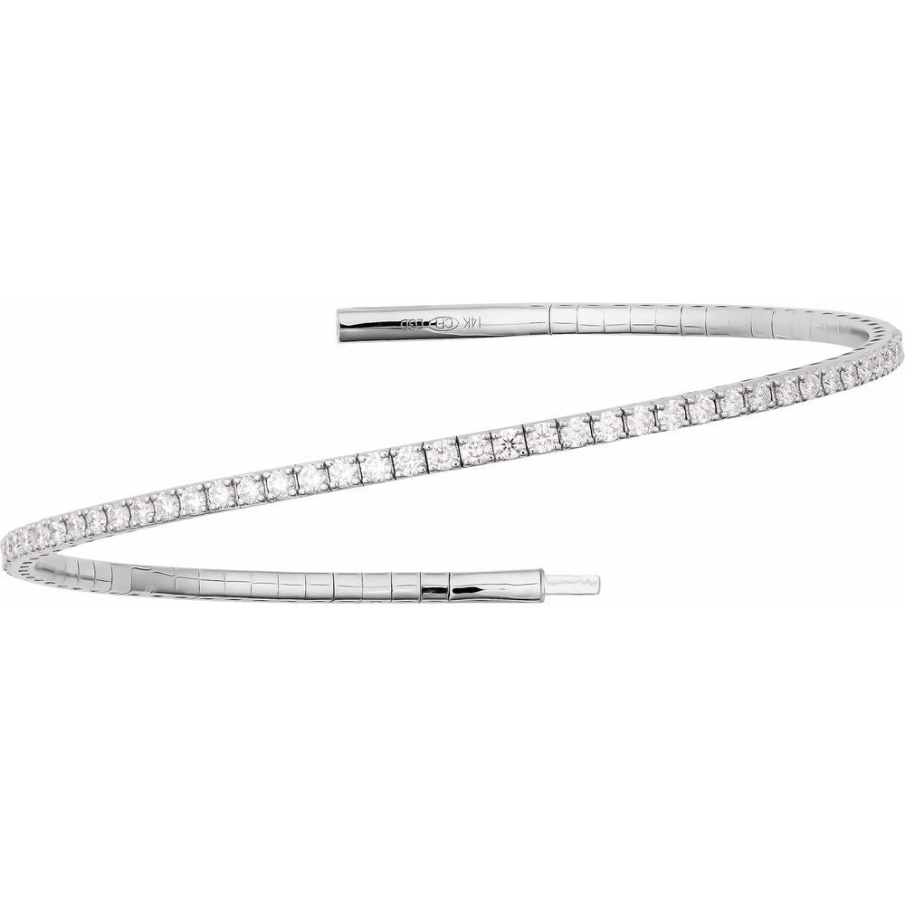 Flexible Diamond Bangle - Small