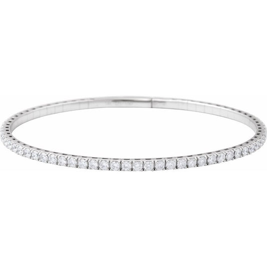 Flexible Diamond Bangle - Large