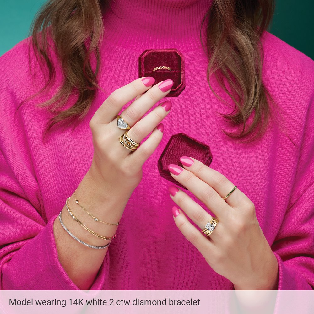 Flexible Diamond Bangle - Large